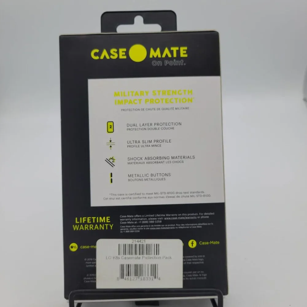 Casemate Case for LG K8s Clear case only